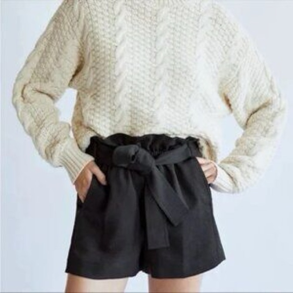Aritzia Black High Waist Women Shorts